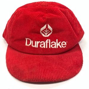 VTG Duraflake Flakeboard Corduroy Lumber Hat USA